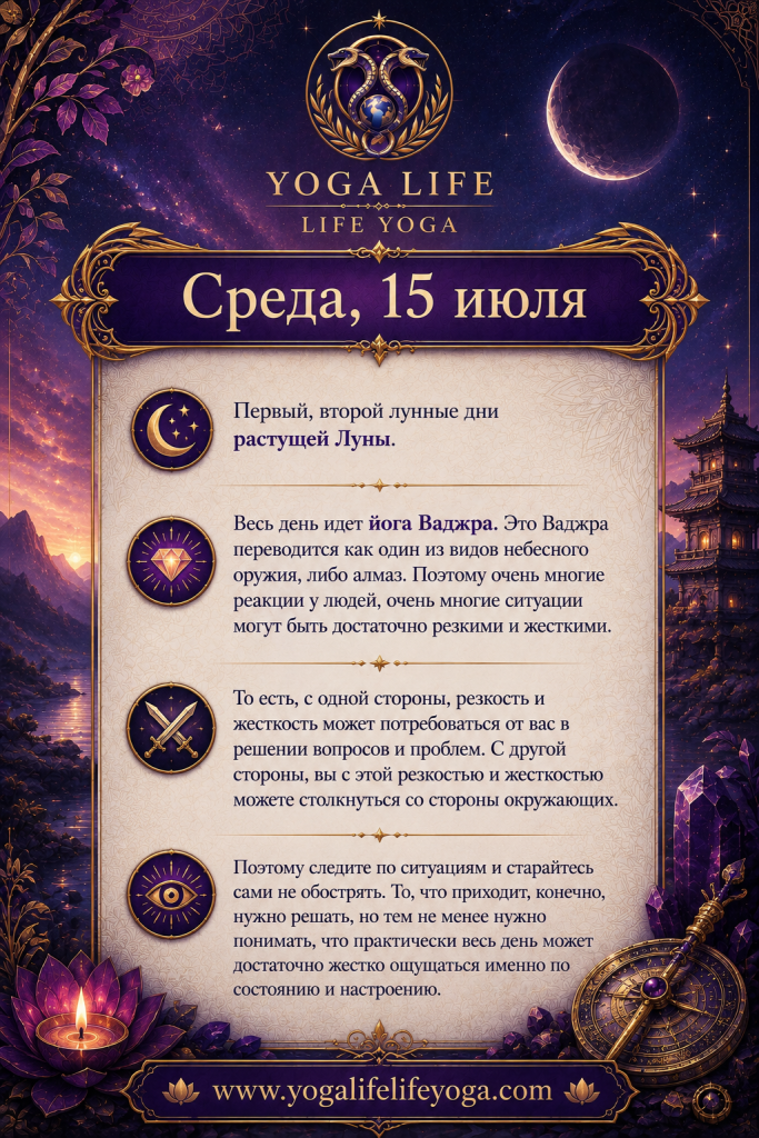 среда, 15 июля