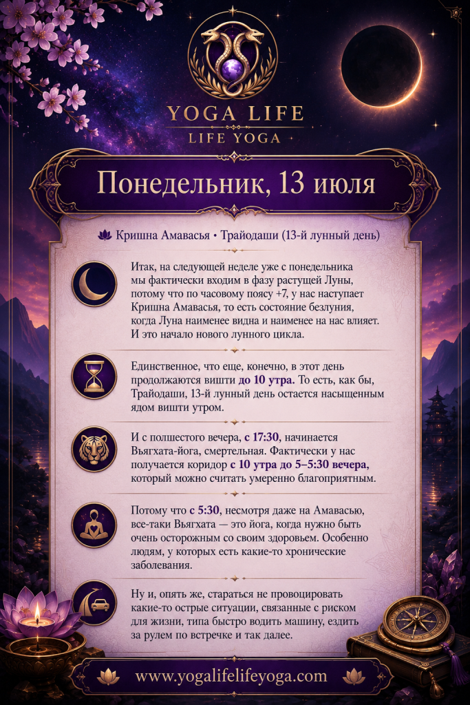 понедельник, 13 июля