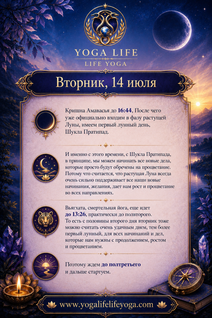 вторник, 14 июля
