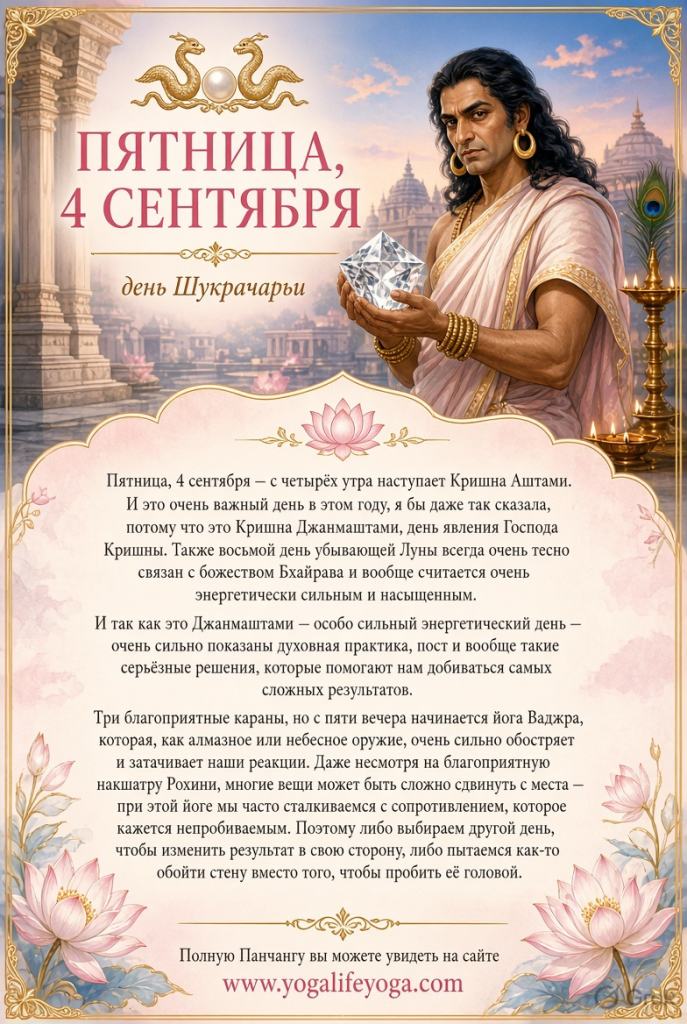 пятница, 4 сентября